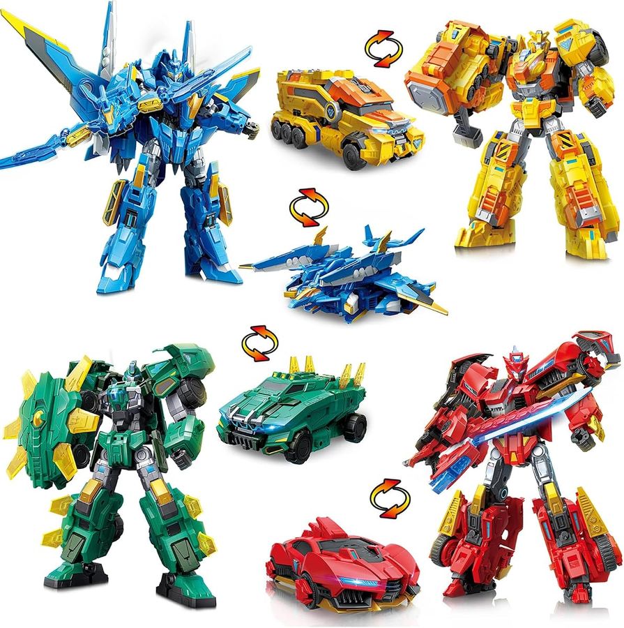 4-Pack Rumble Beast, Frost Zetawing, Amber Strike & Blaze Bolt — 4-robot pack
